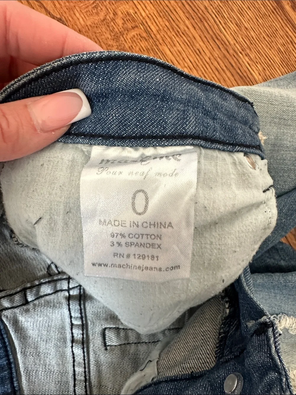 Distressed Blue Denim Women's Shorts